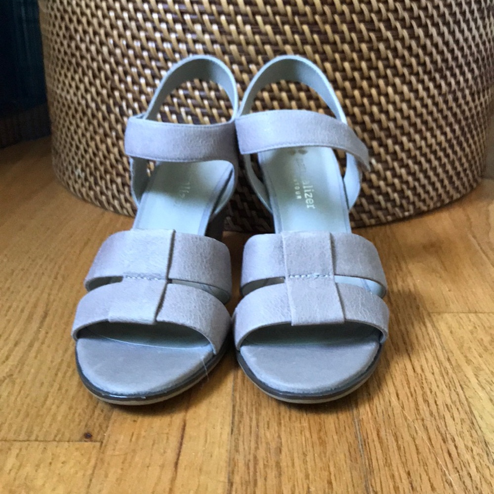 Taupe Heeled Sandals by Naturalizer N5 Contour